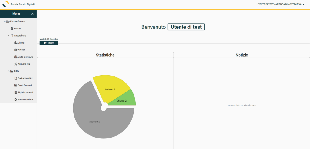 Gestione Cloud Fatture Elettroniche Attive