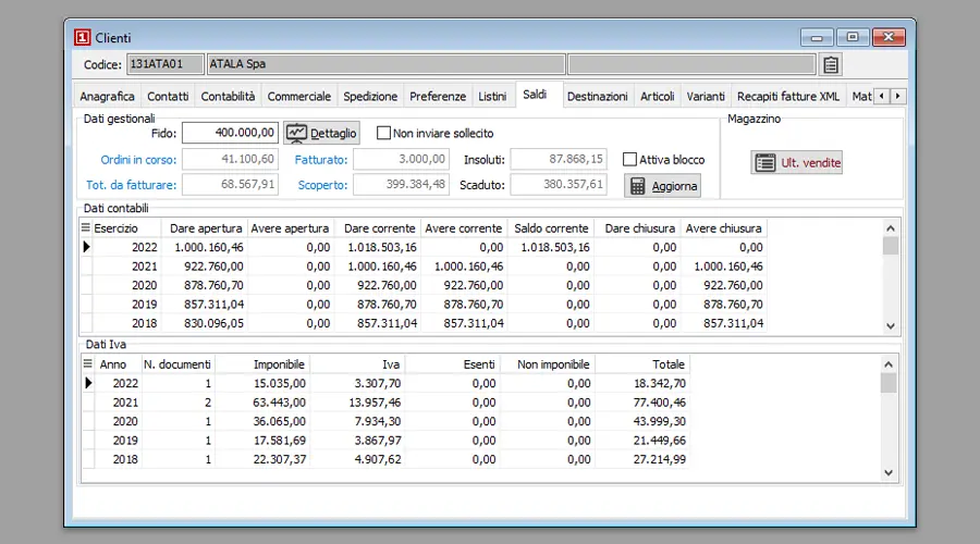 Gestione dei Fidi con OS1