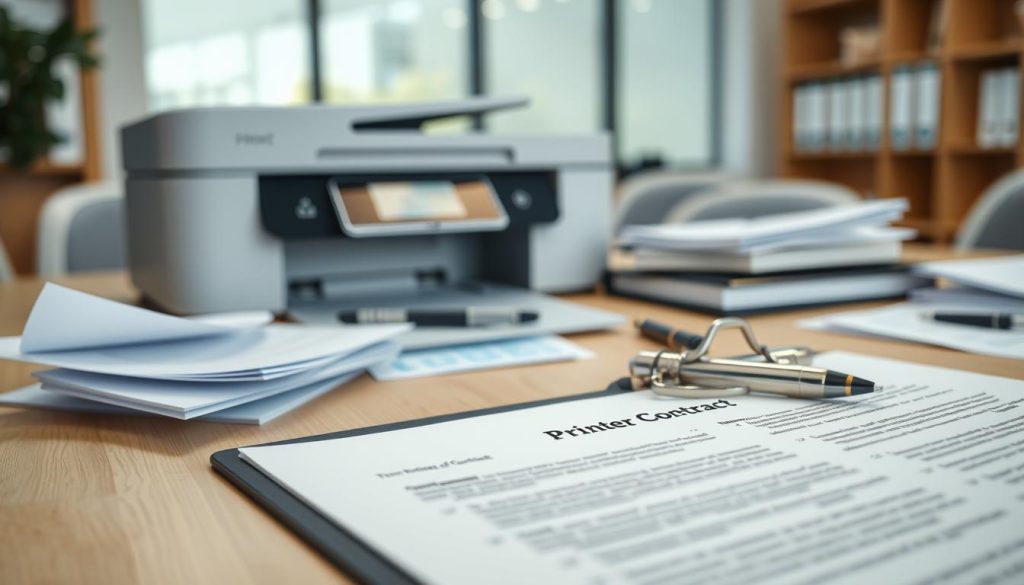 Contratto noleggio stampanti ufficio