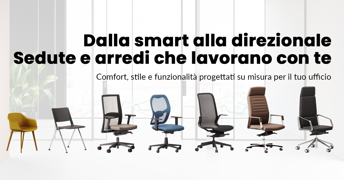 Sedute e arredi per ufficio e ambienti di lavoro
