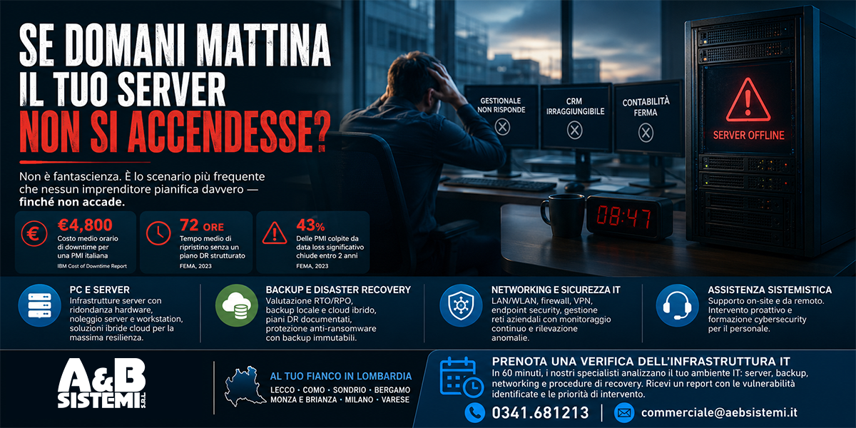 Backup e disaster recovery